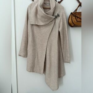 Garnet Hill Asymmetrical Wool Coat